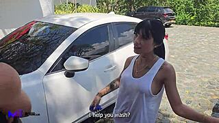 Sex in a public car wash - max betancur and athenea rosse