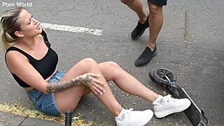 Rampant Ria Sunn Enjoys DP Threesome After Scooter Accident Gp3082