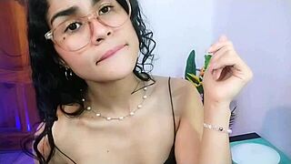 i can't believe how naughty she is playing with her wet fingers