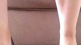 hidden cam catches spanish nympho stepsister's pink pussy in public