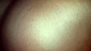 African wife bends over for big black cock in ghetto creampie