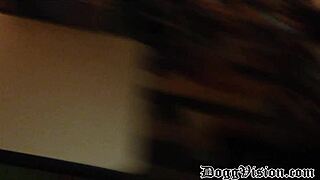 Caught in the heat of public passion, the young couple feels the thrill of fucking in the hotel cafeteria.