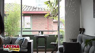 tiny latina teen with braces takes big white cock in casting and gets creampie