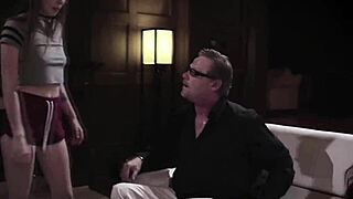 confused teen gives in to stepdad and stepmom's sexual needs