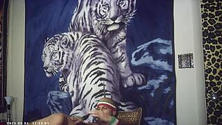 Glasses-Wearing Brunette Babe with Big Breasts Gets Pounded by Italian Machine in Debut Porn