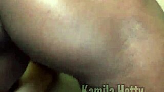 Corninho films the gifted black guy cumming inside her tight pussy while her husband watches