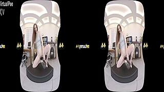 Virtualpee - Kinky Redhead Soaks Her Clothes In Piss