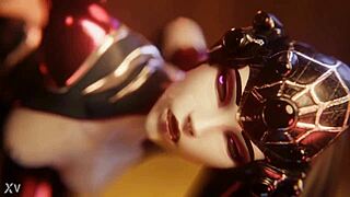 Widowmaker receives big anal creampie