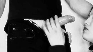 Real amateur intensely deep throats huge cock on xvideos