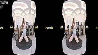 Virtualpee - Kinky Redhead Soaks Her Clothes In Piss