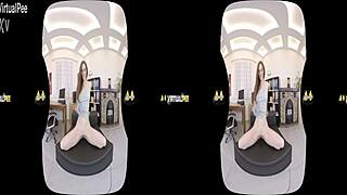 Virtualpee - Kinky Redhead Soaks Her Clothes In Piss