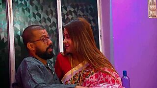 beautiful hot desi wife seducing husband with romantic sex on anniversary