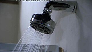 girl panics in shower