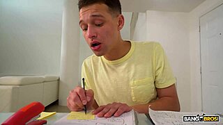 Casca Akashova receives a messy facial after intense fucking with her son's college friend