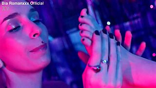 Wow, tiny foot worship and tickling domination with sucking toes!