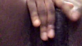 i'm this small tit ebony girl masturbating my wet pussy solo