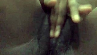 i'm this small tit ebony girl masturbating my wet pussy solo