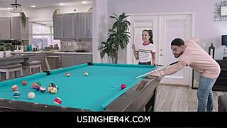 Freya Von Doom Gets Used On Pool Table In Hardcore Teen Action