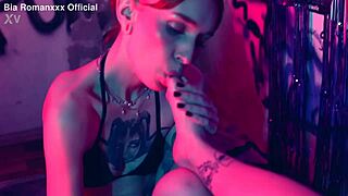 Wow, tiny foot worship and tickling domination with sucking toes!