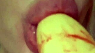 Wow, elzakom's sweet pussy loves dildo play in lingerie!