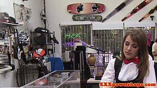 masturbating pawnee fucks broker for cash