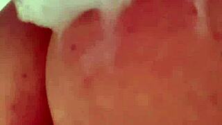 i'm a horny british slut playin with myself in the shower, squirting and all...