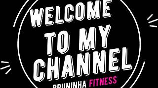 horny brazilian slut intensely rides monster cock toy bent over talking dirty