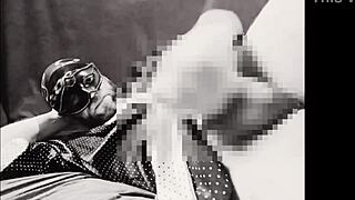 bad wolf28 actively performs masturbation and penis massage in homemade setting