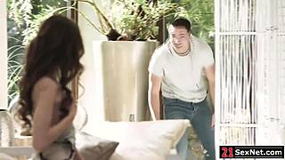 Petite Nelya Small 18+S Teasing Neighbor By Flashing Her Tits