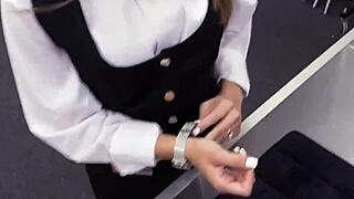 masturbating pawnee fucks broker for cash