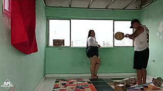 my pr's whore helped with cardio by eating and fucking her big ass