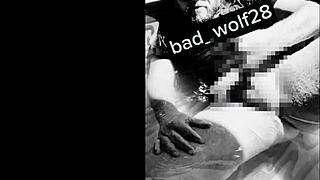 bad wolf28 actively performs masturbation and penis massage in homemade setting