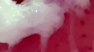 i'm a horny british slut playin with myself in the shower, squirting and all...