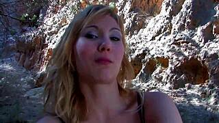 Skinny Latina Housewife Fucks Outdoors