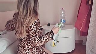 I clean the house in just my panties