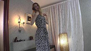 Amateur teen shows her hairy pussy in closeup