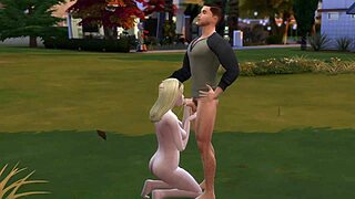 Military Guy Gets Intense Blowjob At Public Park