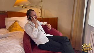 Busty escort Kira Queen satisfies Marcello's lust with her skills