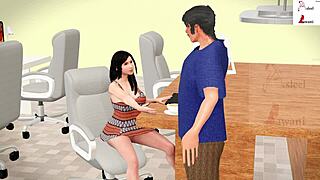 jasmine gets fucked by office boy in the office during work hours, bent over in doggystyle position