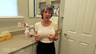 Gilf Maid Takes Intense Anal While Cuffed In Full Service Hired Help Scene