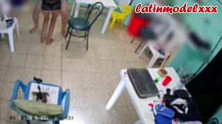 Backstage Cam Catches Skinny Latina Stepson Fucking Stepdaughter In Quickie.