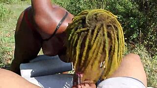 Poizon Ivy Gives Don Whoe a Sloppy Blowjob in the Backyard Super Hot Films