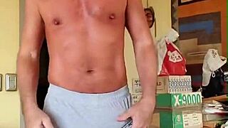 Watch Pervy Papifachero Rub His Boner Bulge In Super Cumfy Shorts!