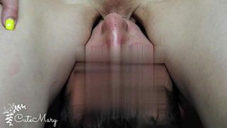 real homemade facesitting leads to massive squirting orgasm on best friend's face