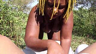 Poizon Ivy Gives Don Whoe a Sloppy Blowjob in the Backyard Super Hot Films