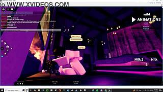 Demon slut screams as monster fucks her rough!