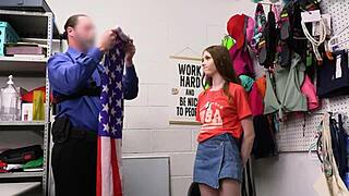 Flag bearer meets back room cop terror, but will he spare her?