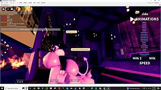 Demon slut screams as monster fucks her rough!