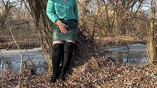 my mother-in-law loves satisfying herself outdoors in the fresh air