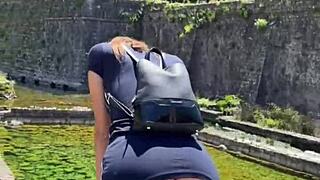 Wow, risky public sex with 18yo brunette teen